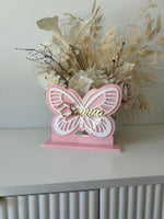3D Butterfly Name Plaque - Freestanding - Luxe Decor by Lisa