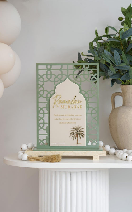 3D Geometric Mihrab Freestanding Dome - Ramadan Mubarak - Luxe Decor by Lisa