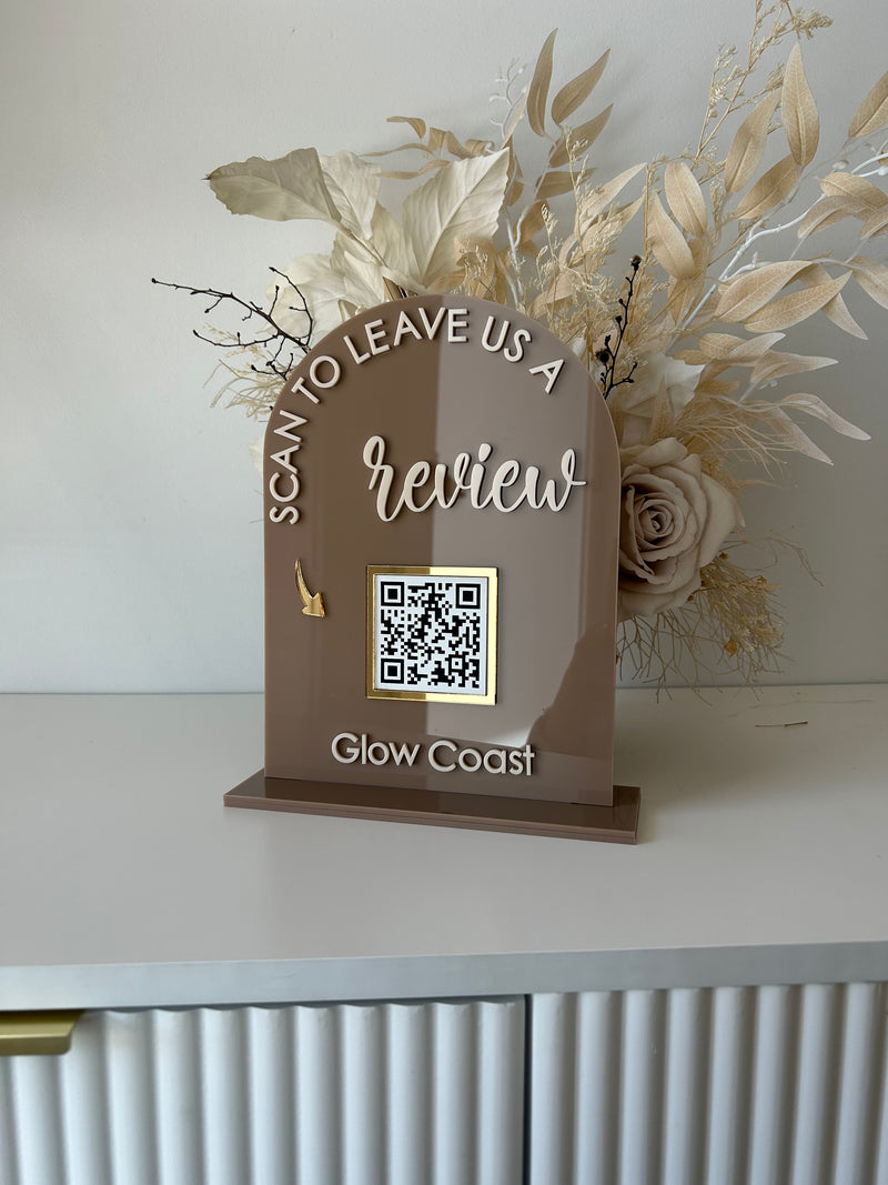 Arch Review QR Code Sign