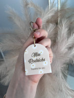Daisy Teachers Thankful Arch Keyrings