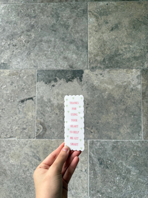 Acrylic Printed Teachers Bookmark - Wavy - Luxe Decor by Lisa