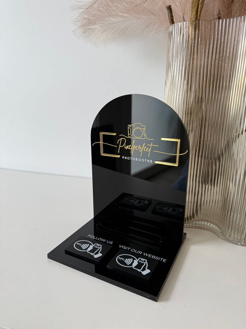 Arched Logo, Business Card Holder + 2 NFC - Luxe Decor by Lisa