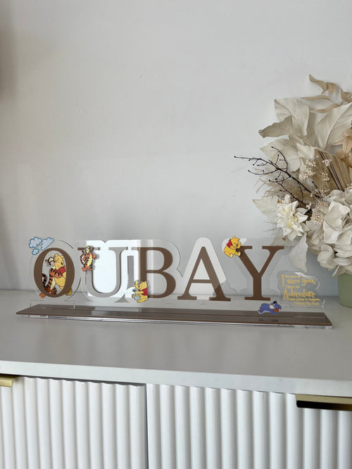 Custom Name Sign - Winnie The Pooh Theme - Luxe Decor by Lisa