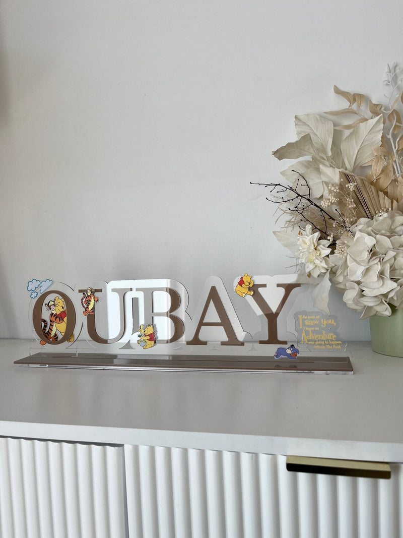 Custom Name Sign - Winnie The Pooh Theme - Luxe Decor by Lisa