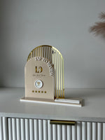 Double Arched Logo + Single NFC and Card Holder - Tap to Review - Luxe Decor by Lisa