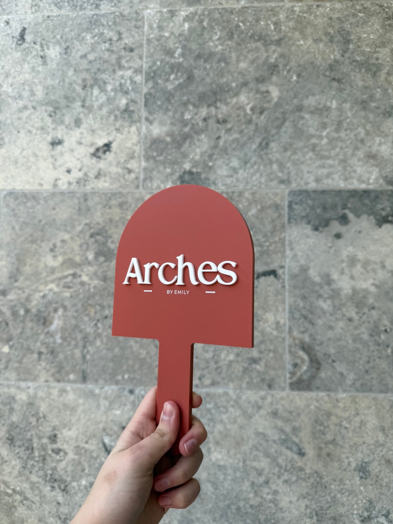 Custom Logo Handheld Sign Handheld Custom Name/Logo Mirrors - Various Shapes 3D Logos – Luxe ...
