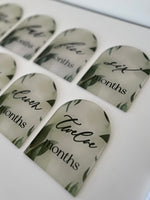 Arch Birth Milestone Set- Leaves