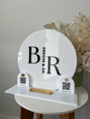 3 in 1 Logo, QR’s and Card Holder Business Sign