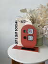Modern 2 QR Sign Style 2 + Card Holder and Logo (let's get social)