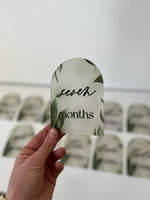 Arch Birth Milestone Set- Leaves
