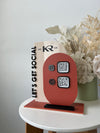 Modern 2 QR Sign Style 2 + Card Holder and Logo (let's get social)