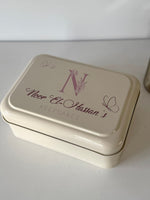 Keepsake Box - Floral Initial & Butterflies - Luxe Decor by Lisa
