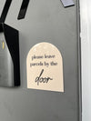 Leave Parcels Sign - Luxe Decor by Lisa