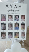 My First Year Photo Board - Acrylic - Luxe Decor by Lisa