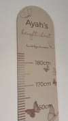 Acrylic Growth/Height Chart - Butterflies
