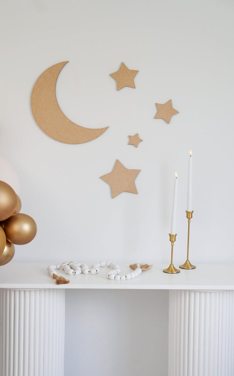 Ramadan Crescent Moon & Stars Set - Luxe Decor by Lisa
