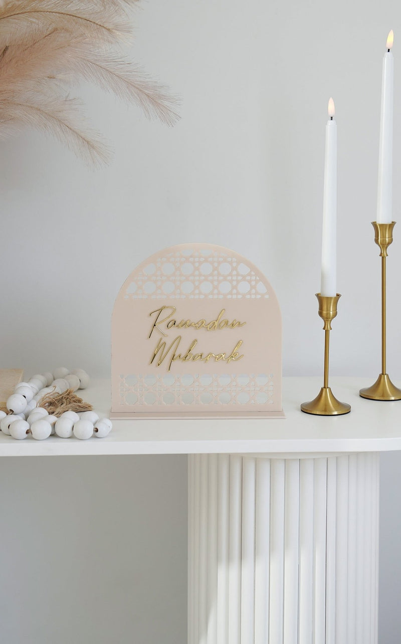 Rattan Ramadan Mubarak Arch - Luxe Decor by Lisa