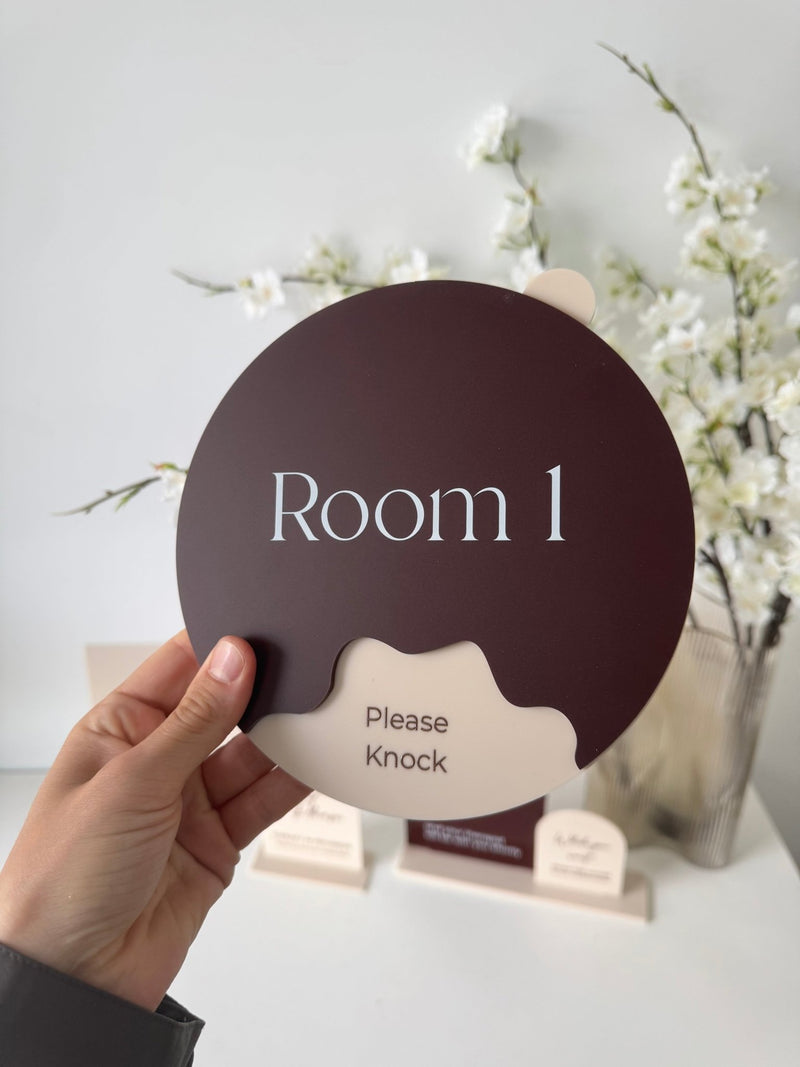 Rotatable Custom Message Office Sign – Luxe Decor by Lisa