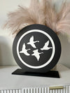 Round Freestanding Business Logo Signage - Luxe Decor by Lisa