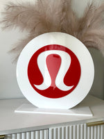 Round Freestanding Business Logo Signage - Luxe Decor by Lisa