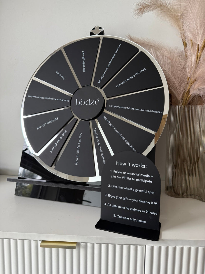 Spin the wheel - Large Size, Round, 11 Panels - 9 Large, 2 Small - Luxe Decor by Lisa