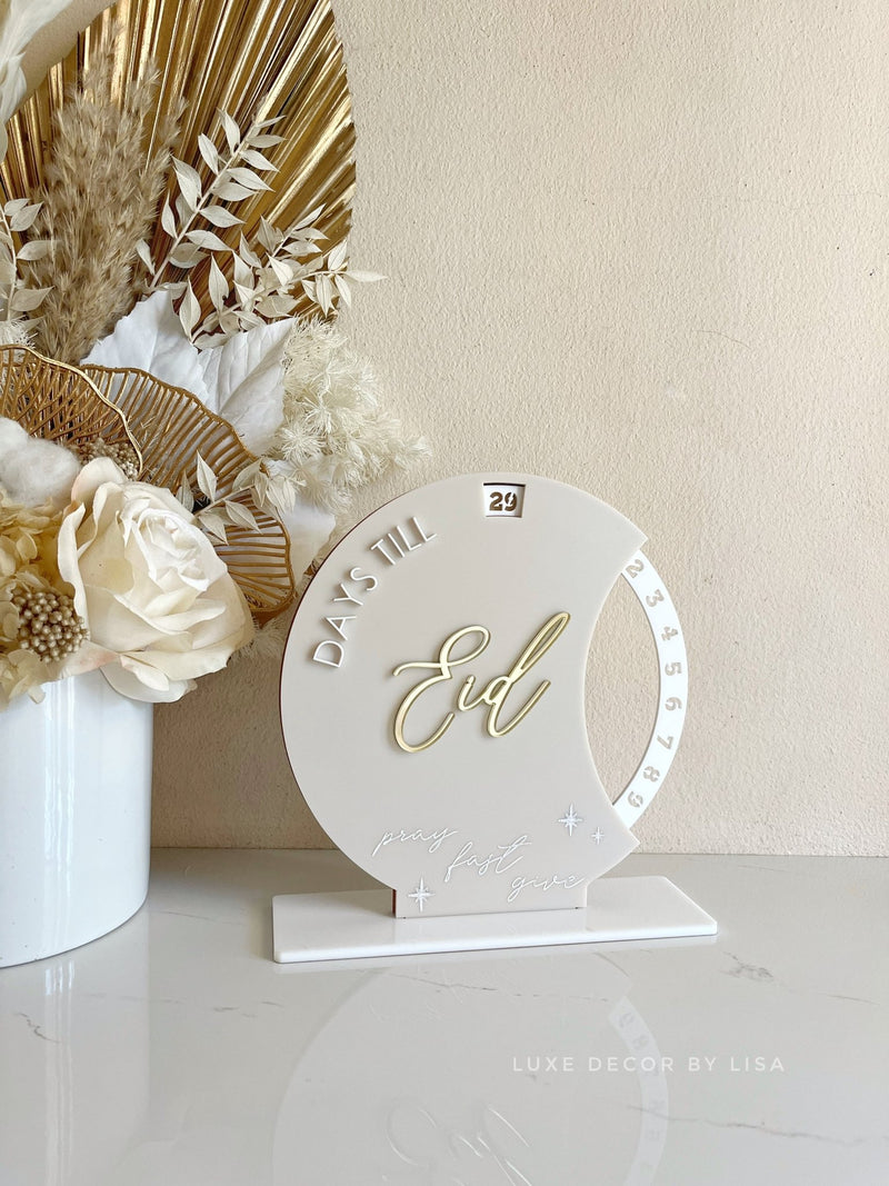 3D Days Till Eid Style 3 - 2022 Version - Luxe Decor by Lisa