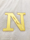 Acrylic Initial with Engraved Name - Luxe Decor by Lisa