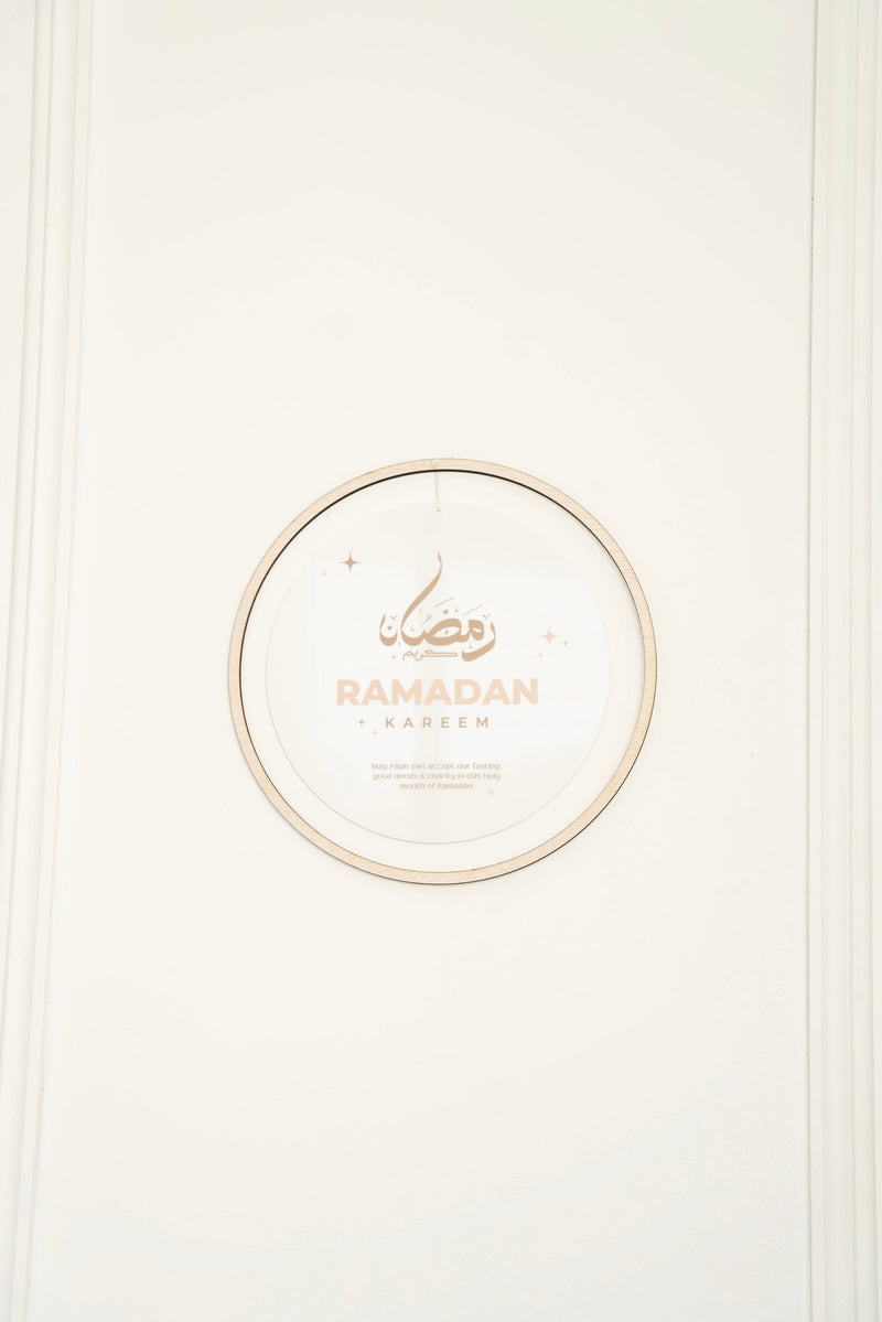 Bordered Double Sided Ramadan + Eid Printed Sign Style 1 - Luxe Decor by Lisa