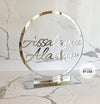 Custom Acrylic Ring - Freestanding 25cm - Luxe Decor by Lisa