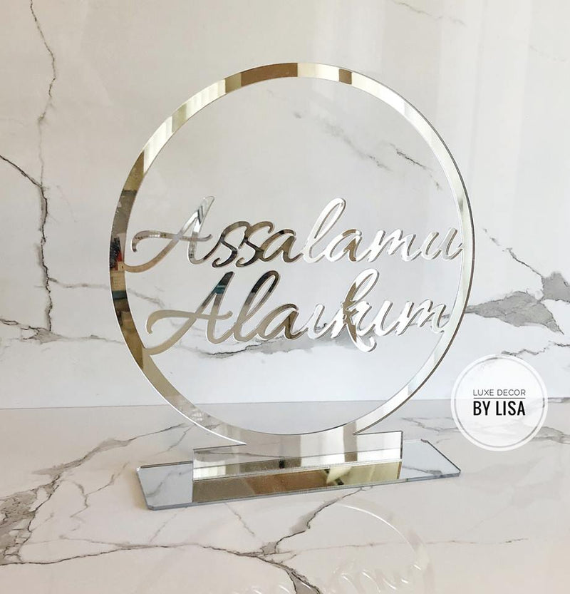 Custom Acrylic Ring - Freestanding 25cm - Luxe Decor by Lisa