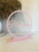 Custom Acrylic Ring - Freestanding 25cm - Luxe Decor by Lisa