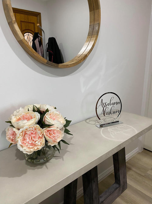 Custom Acrylic Ring - Freestanding 25cm - Luxe Decor by Lisa