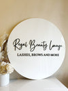 Custom Round Logo Business Signage - Luxe Decor by Lisa