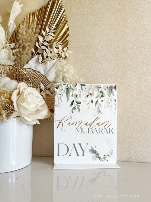 Day of Ramadan Printed Freestanding Sign - Luxe Decor by Lisa