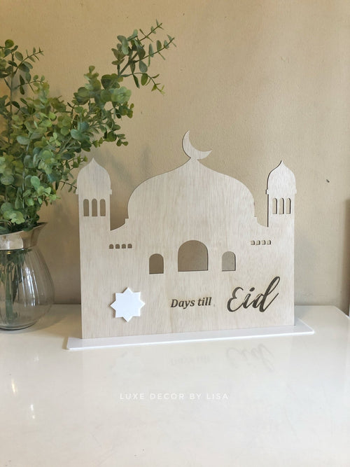 Days Till Eid Mosque Style 2 Freestanding - Luxe Decor by Lisa