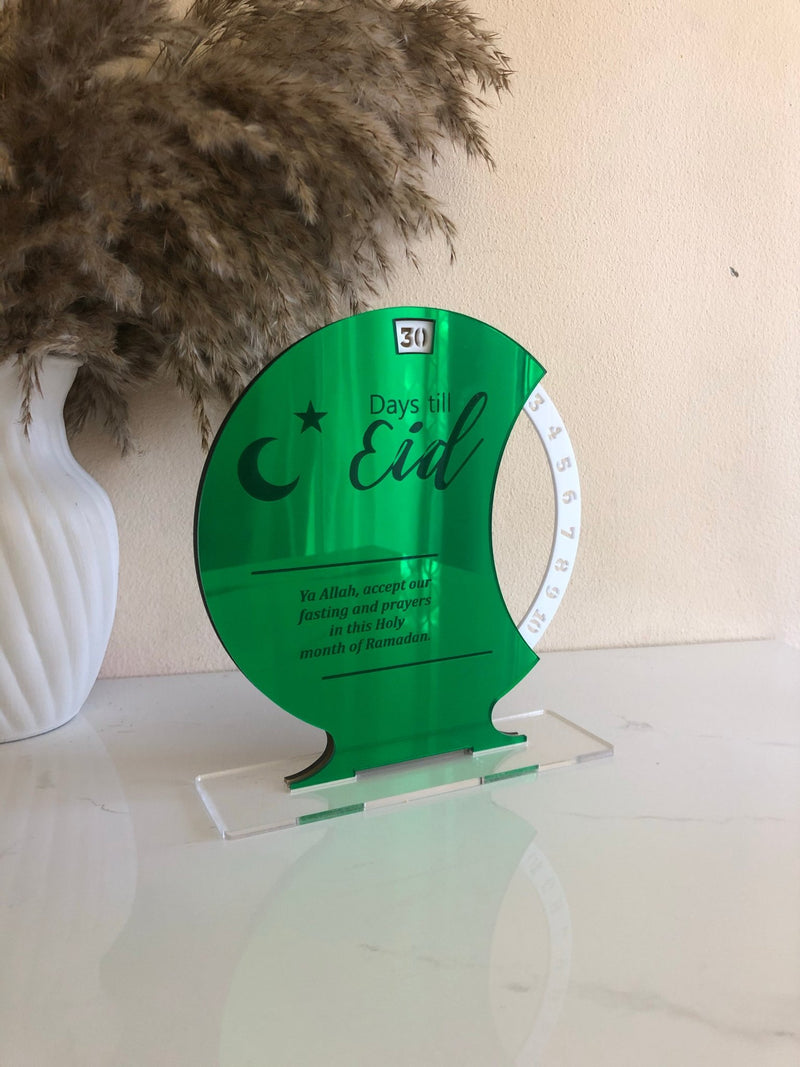 Days Till Eid Spinning Countdown - Luxe Decor by Lisa