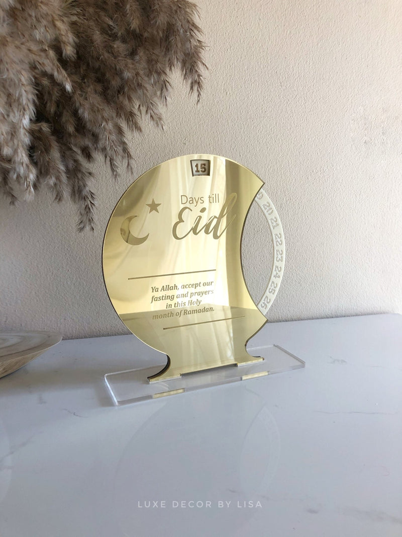 Days Till Eid Spinning Countdown - Luxe Decor by Lisa