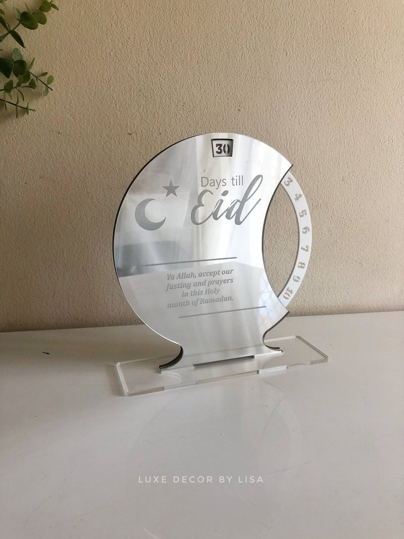 Days Till Eid Spinning Countdown - Luxe Decor by Lisa