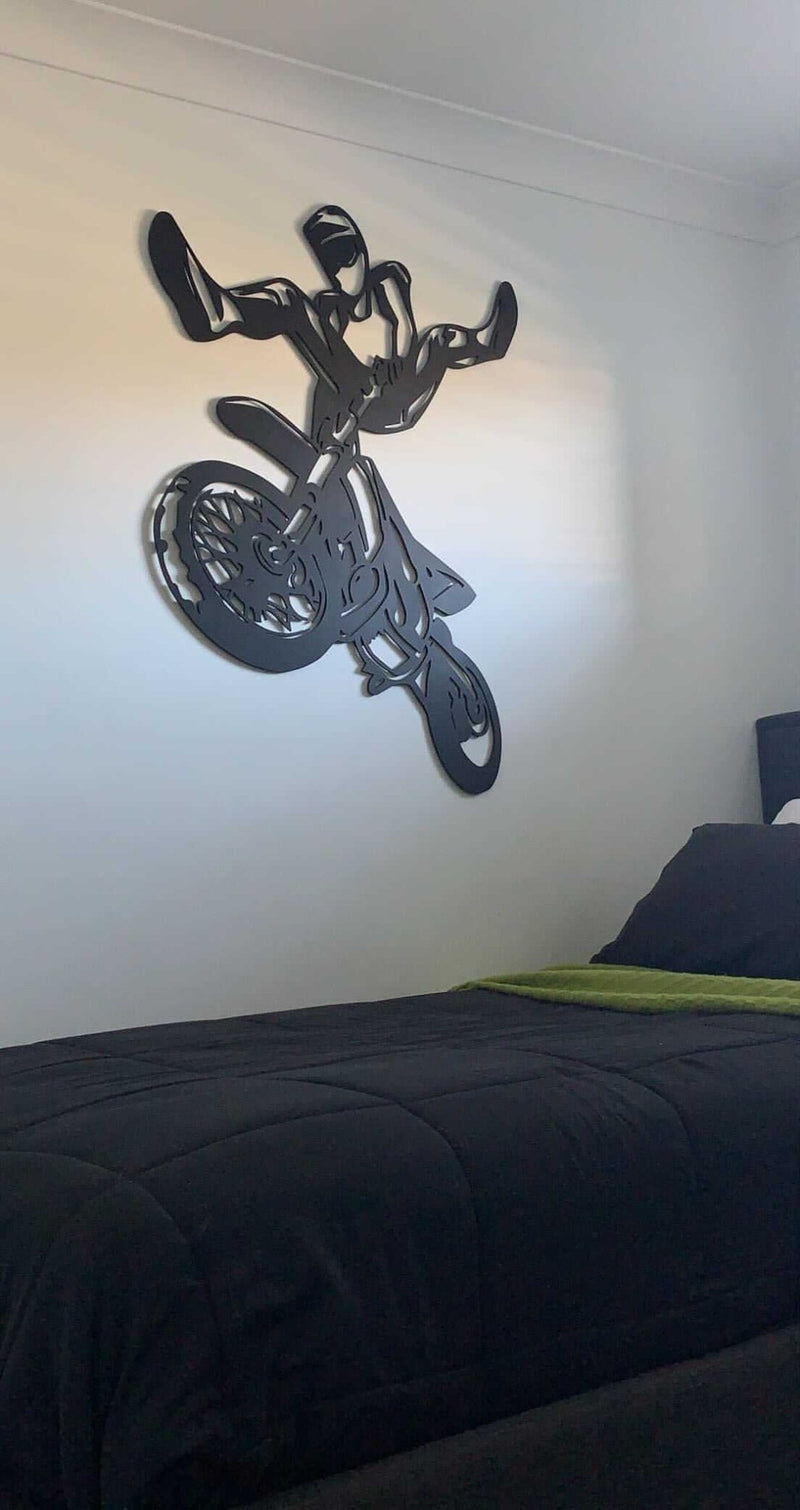 Dirt Bike Wall Art Wooden - Luxe Decor by Lisa