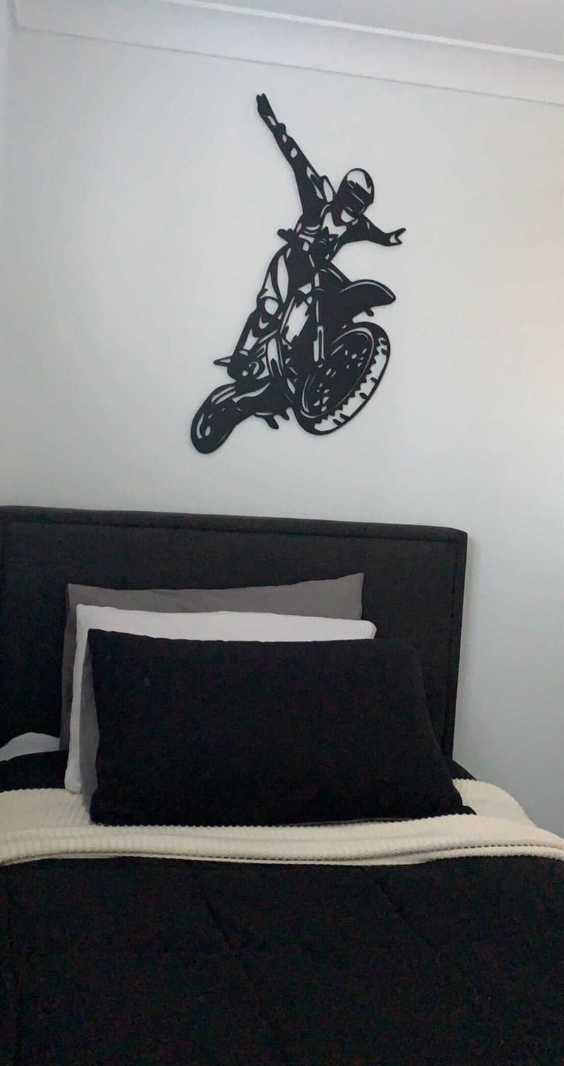 Dirt Bike Wall Art Wooden - Luxe Decor by Lisa