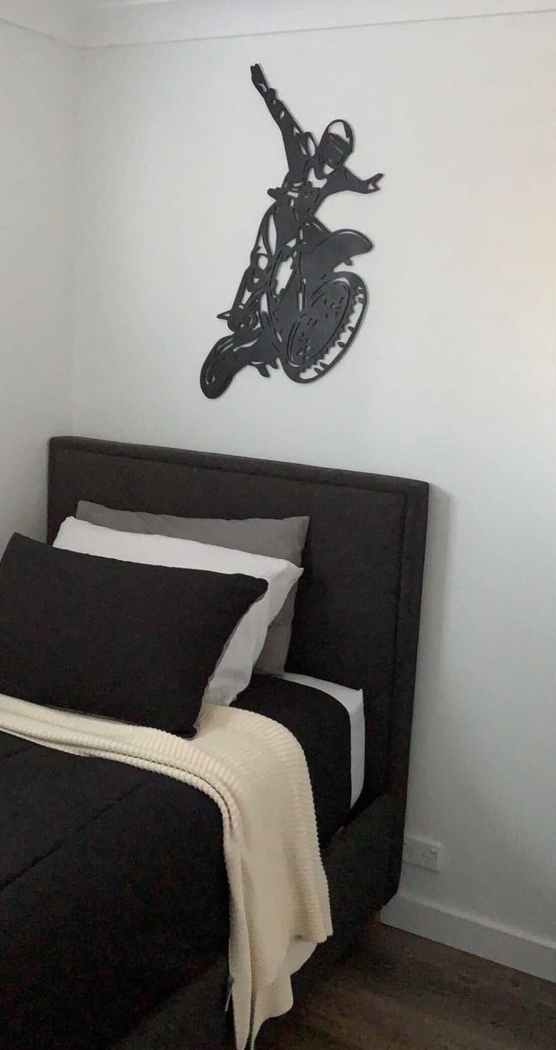 Dirt Bike Wall Art Wooden - Luxe Decor by Lisa