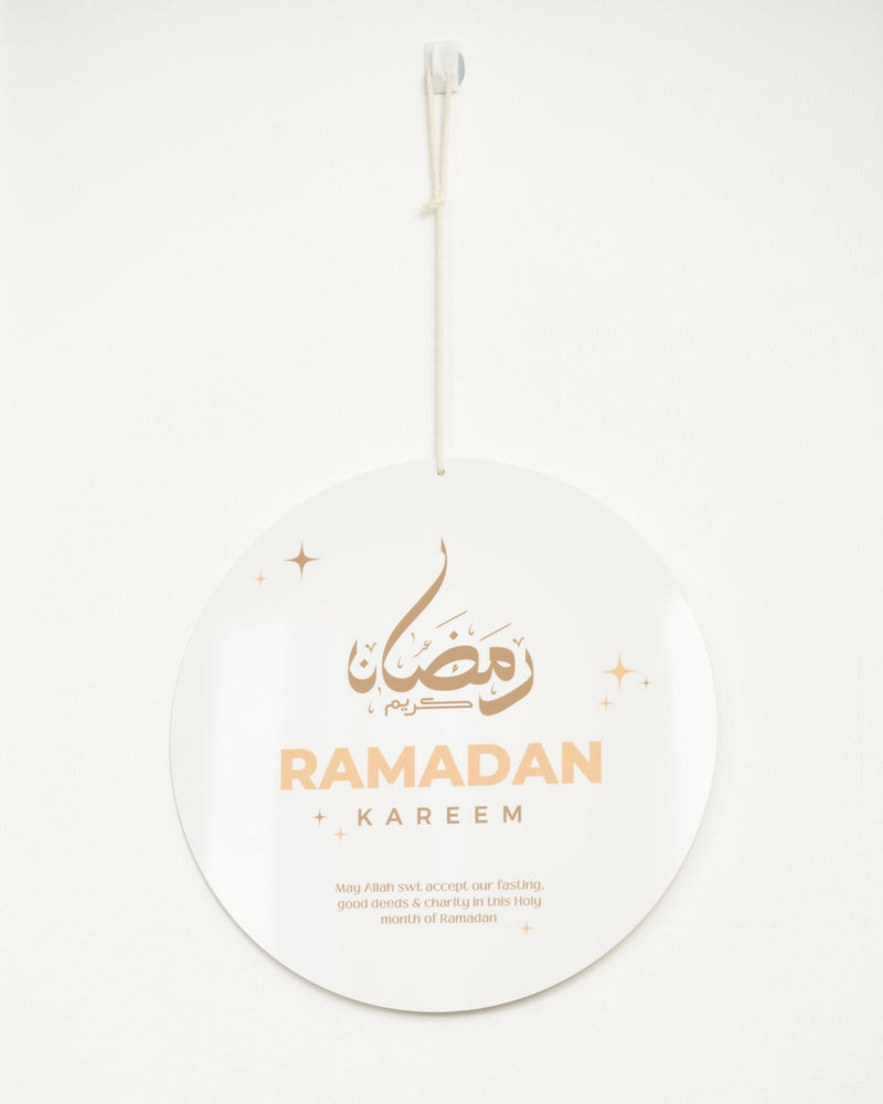 Double Sided Ramadan + Eid Printed Sign Style 1 - Luxe Decor by Lisa