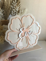 Flower 3D Name Plaque - Luxe Decor by Lisa