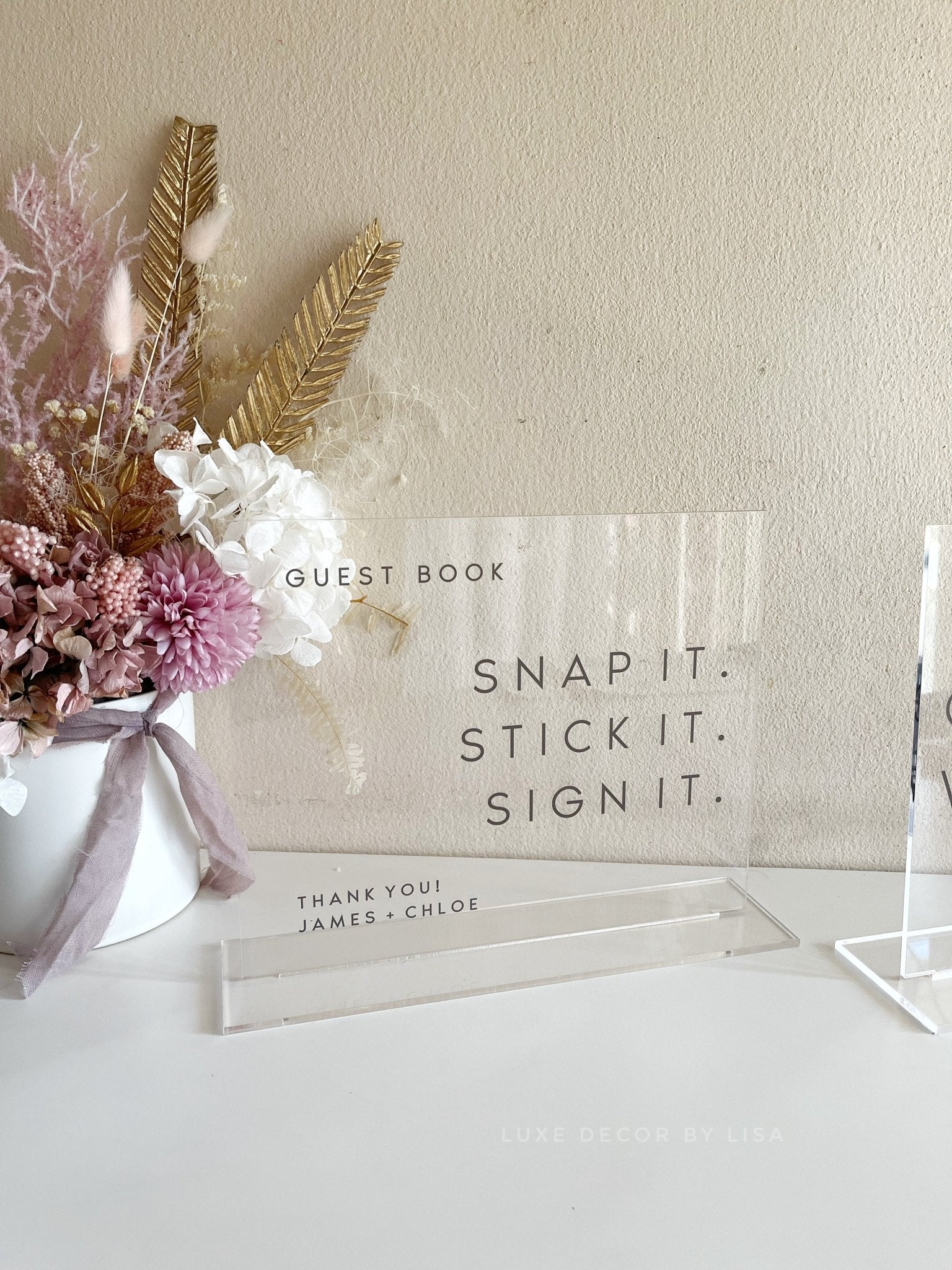 Guest Book Custom Sign – Luxe Decor by Lisa