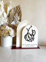 His & Hers Arched Couples Sign style 1 - Luxe Decor by Lisa