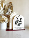His & Hers Arched Couples Sign style 1 - Luxe Decor by Lisa