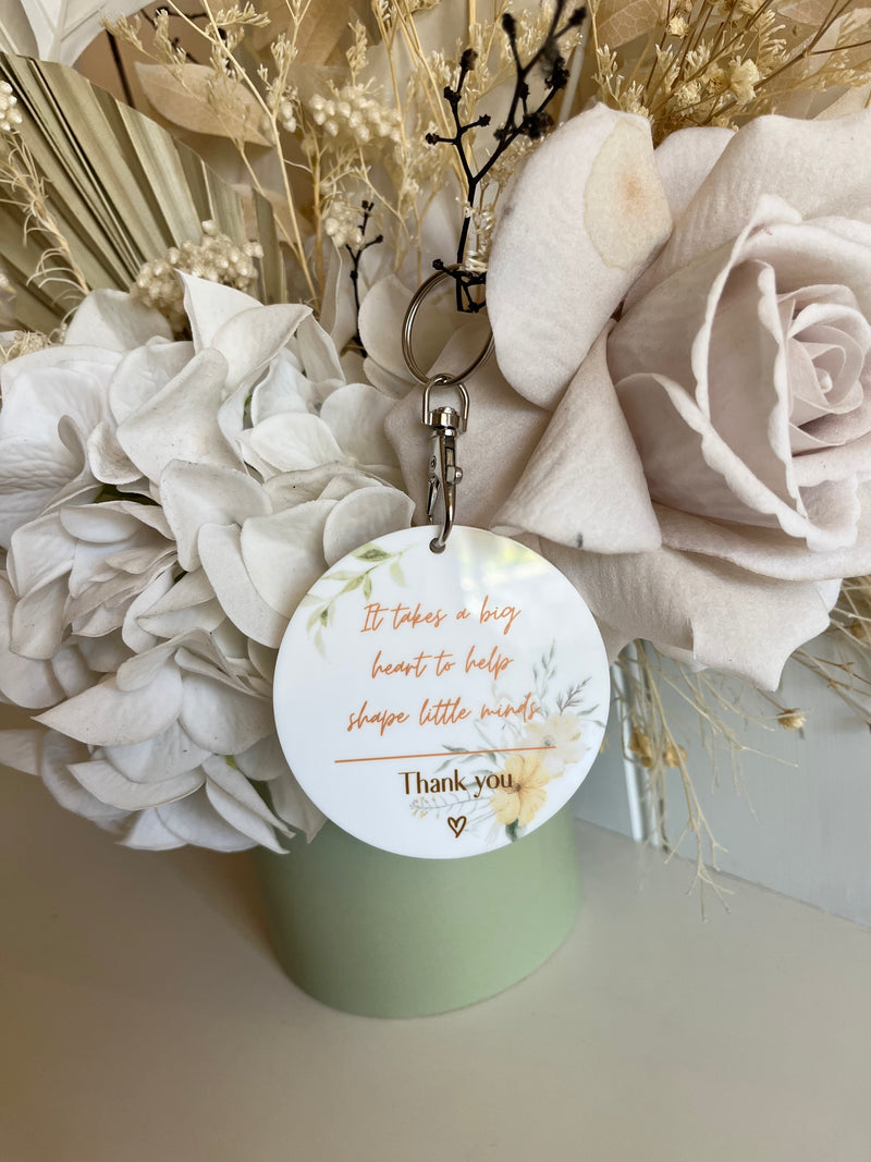 Teachers Thank You Keyrings