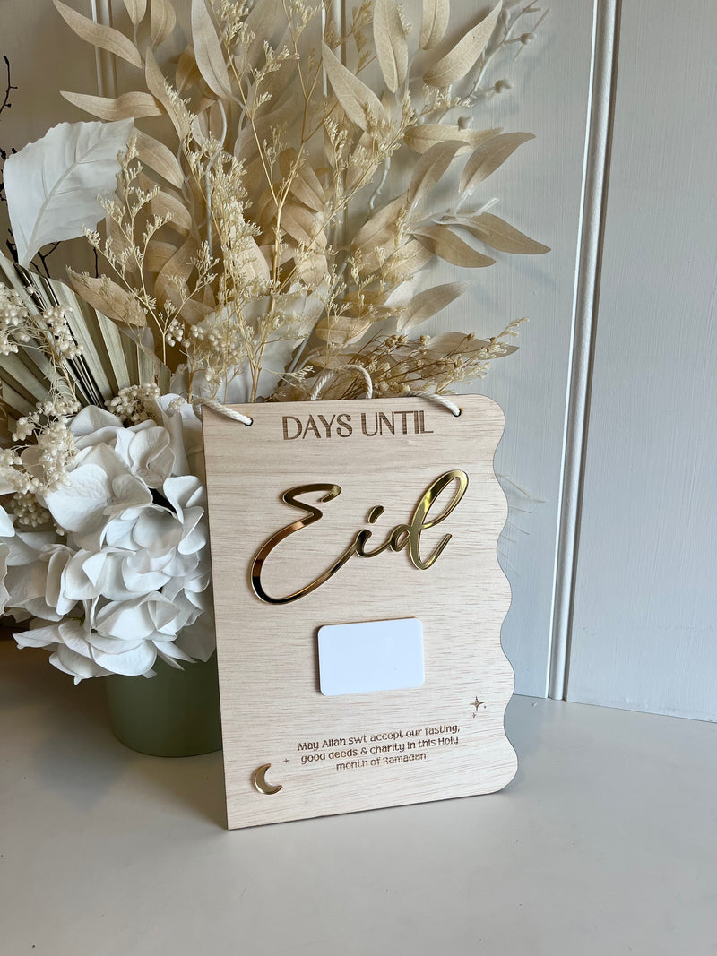 Wavy Days Until Eid Wall Version