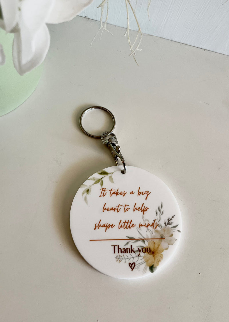 Teachers Thank You Keyrings
