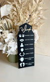 Arched Wudu Chart Acrylic Style 2